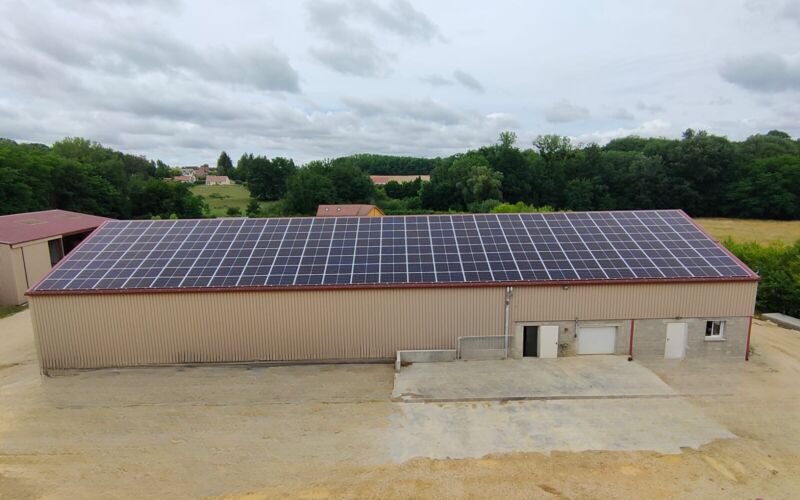 bâtiment agricole panneaux photovoltaïques - Placier Energie