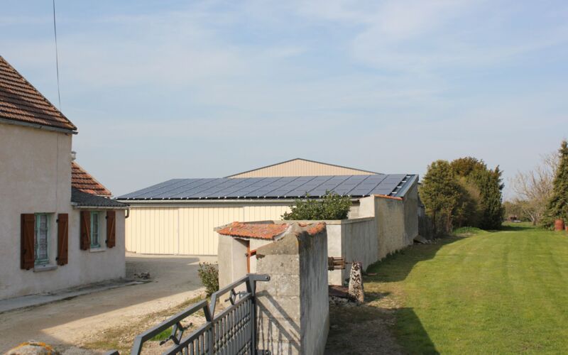 Fauduet2 panneaux solaire bâtiment agricole  - Placier Energie